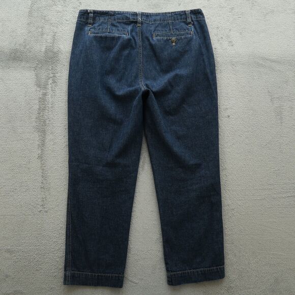 Ralph Lauren Jeans Women's 10 Blue Mid-Rise Newbury Denim Cropped 25.5" Inseam - Picture 10 of 14